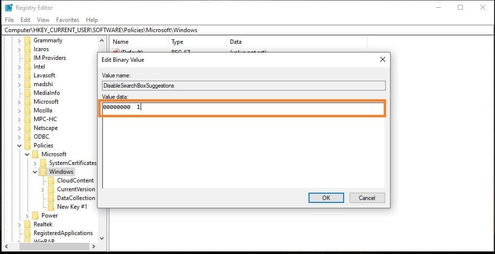 Edit 1 to Registry Editor Edit 1 to Registry Editor