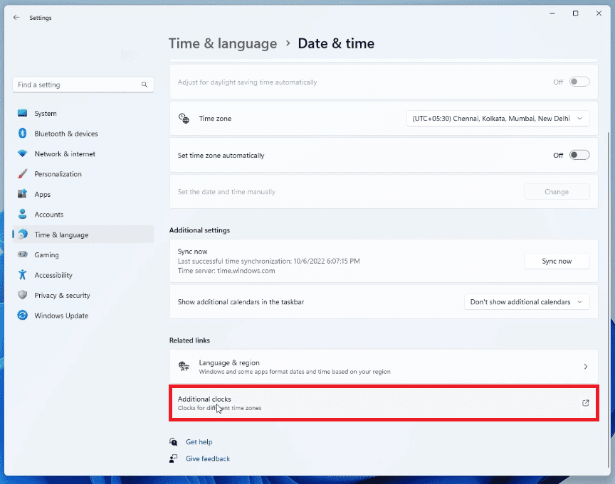 Additional Clocks to View Clock in Windows 11 Additional Clocks