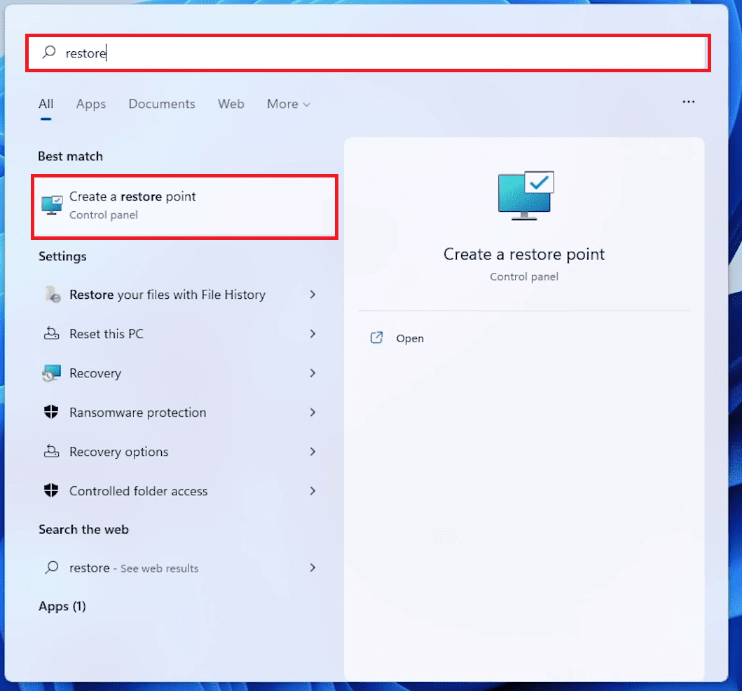 Restore Point Restore Point