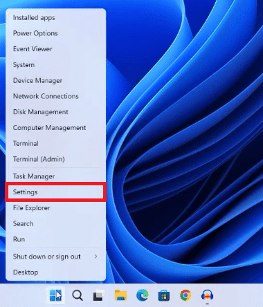 Settings Menu to View Clock in Windows 11 Settings Menu