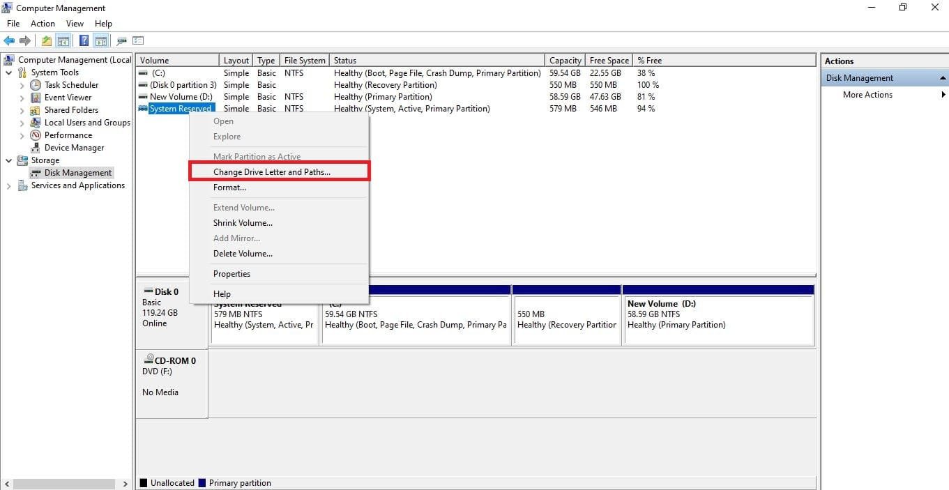 How to Change Drive Letter and Paths