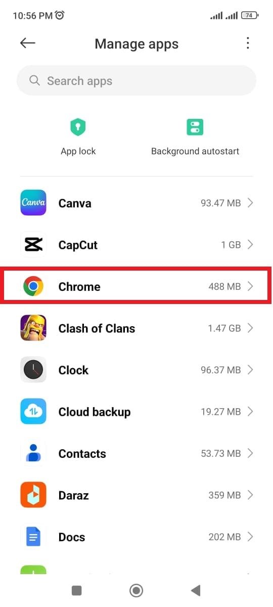 Chrome app