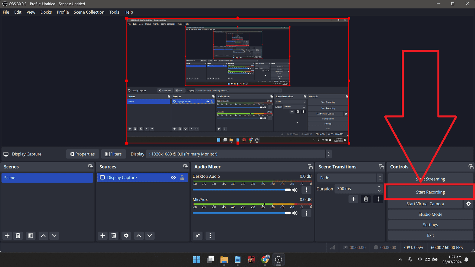 Start Recording OBS Studio Start Recording OBS Studio