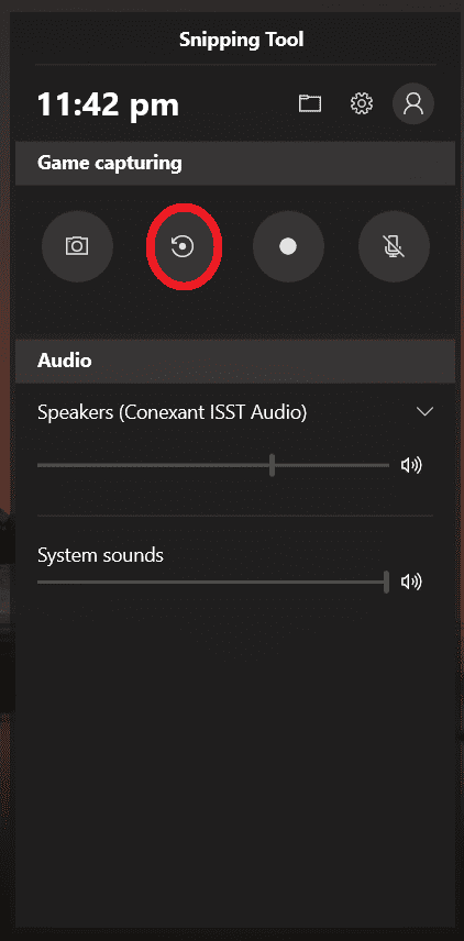 record the past 30 seconds record the past 30 seconds