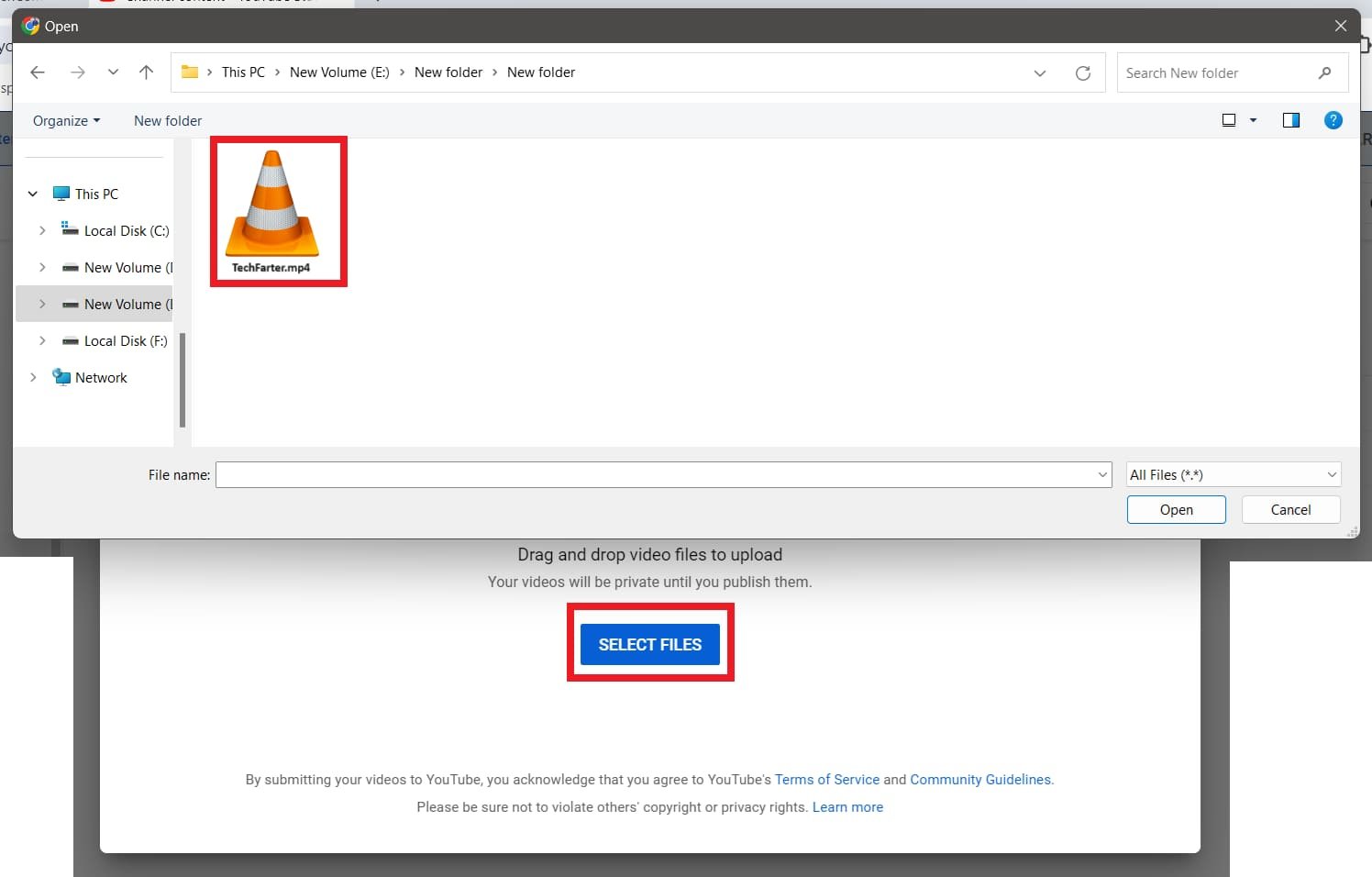 Upload files Upload files