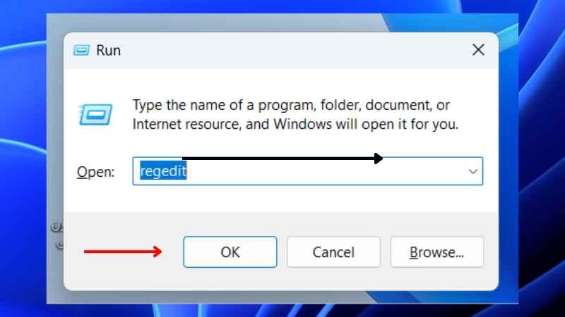 Launch Registry Editor in Windows 11