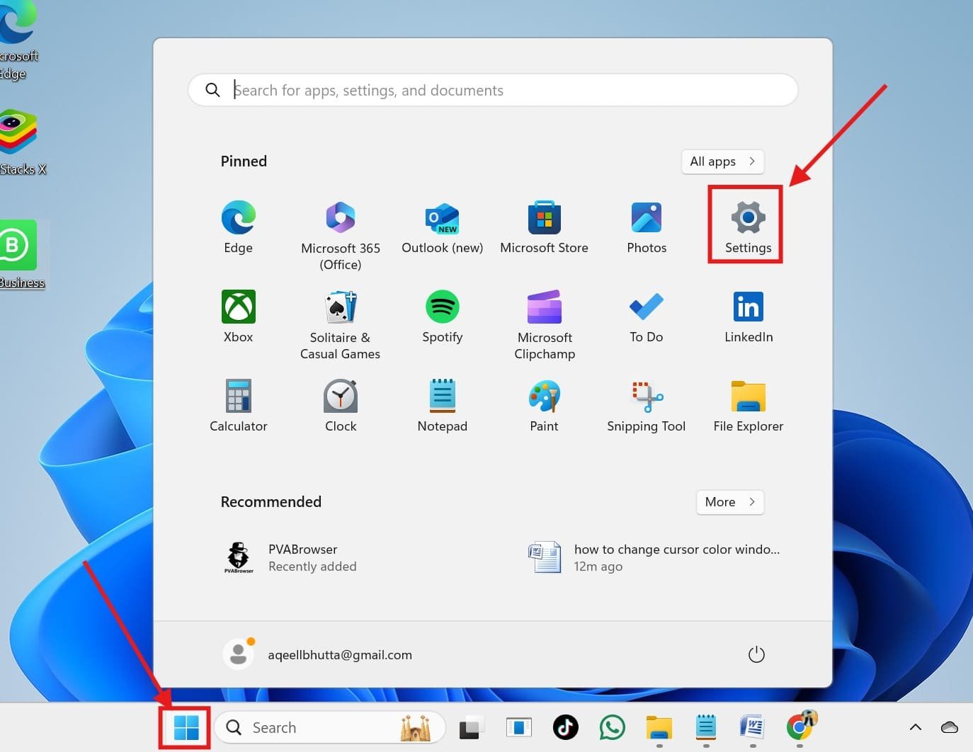 Windows Settings Windows Settings