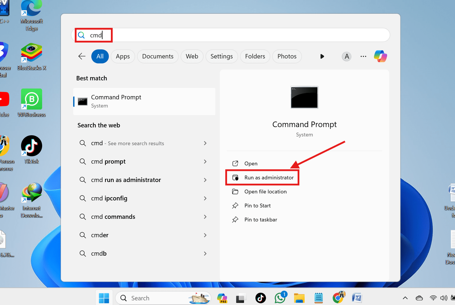 Run Command Prompt as an Administrator