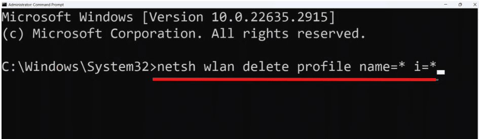 How to Delete All Saved Wi-Fi Networks Using Command Prompt in Windows 11?