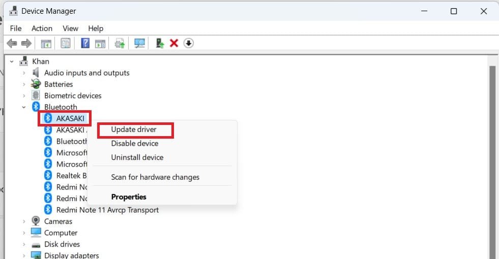 update Bluetooth driver update Bluetooth driver