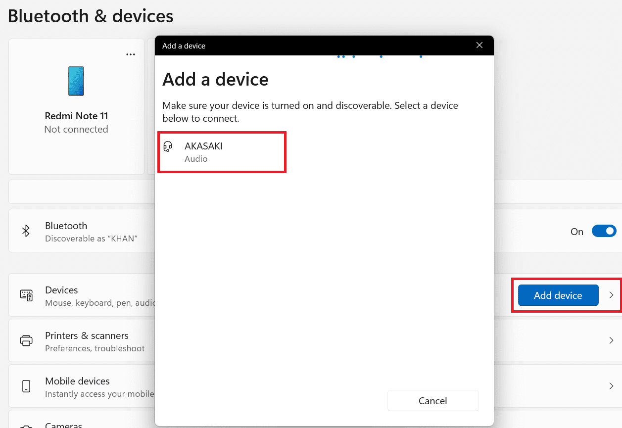 Add a Bluetooth Device Add a Bluetooth Device