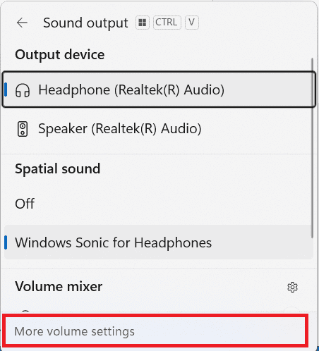 Windows 11 more volume settings Windows 11 more volume settings