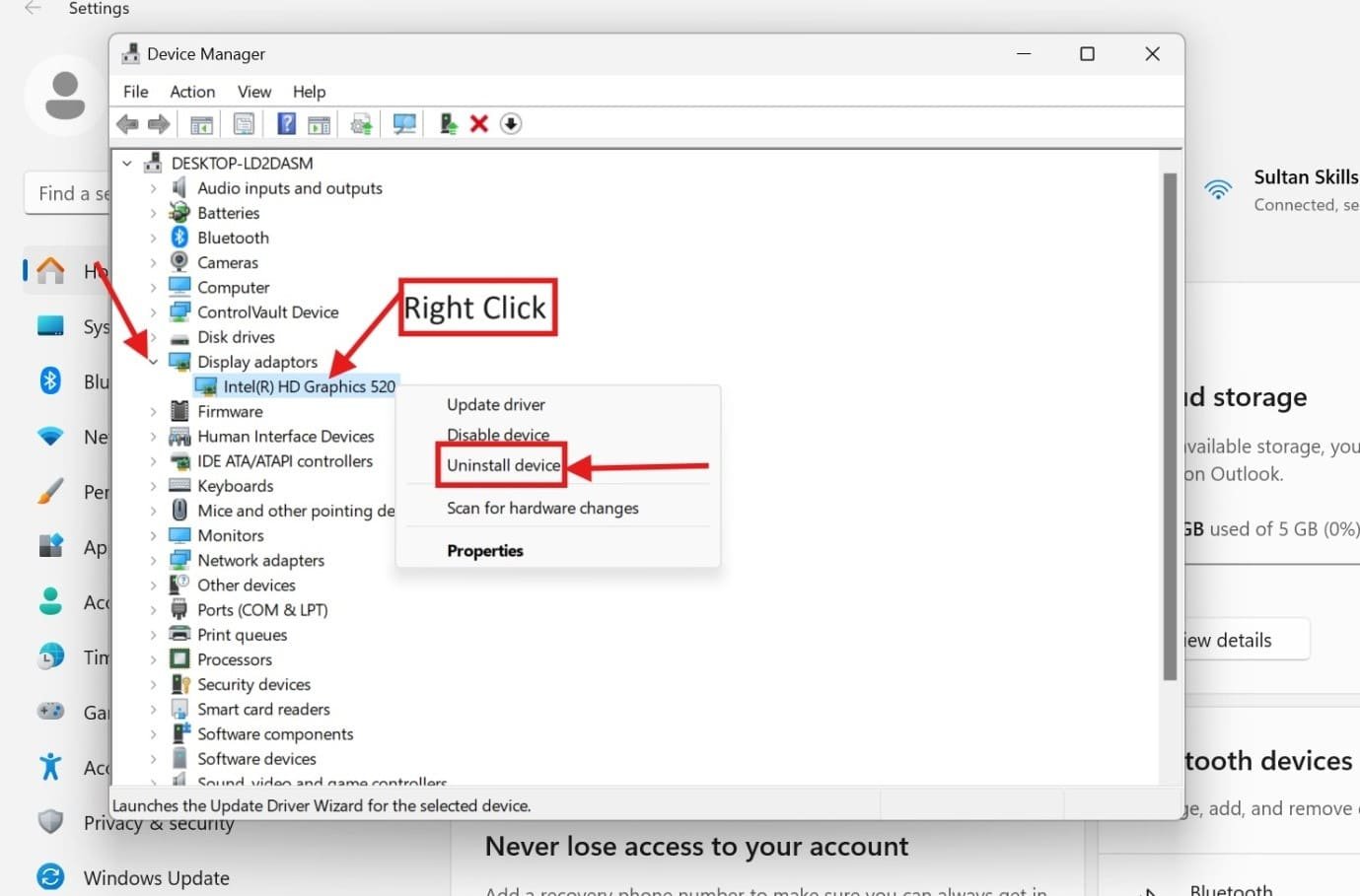 uninstall display driver