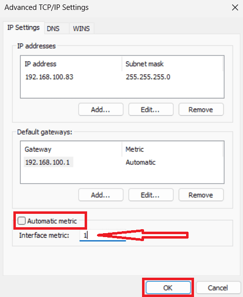 Change Network Adapter Priority Using the Control Panel