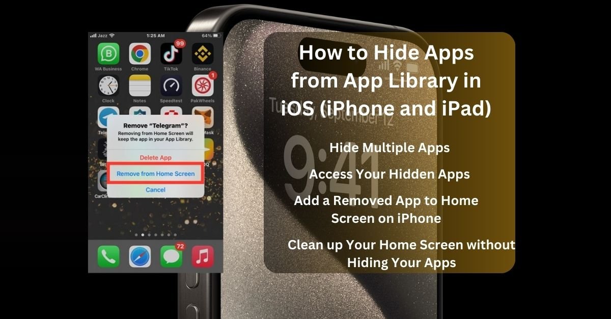 Hide Apps from App Library in iOS (iPhone and iPad)