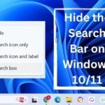Hide the Search Bar on Windows 11/10