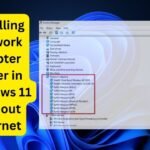 How to Install the Network Adapter Driver in Windows 11 Without Internet