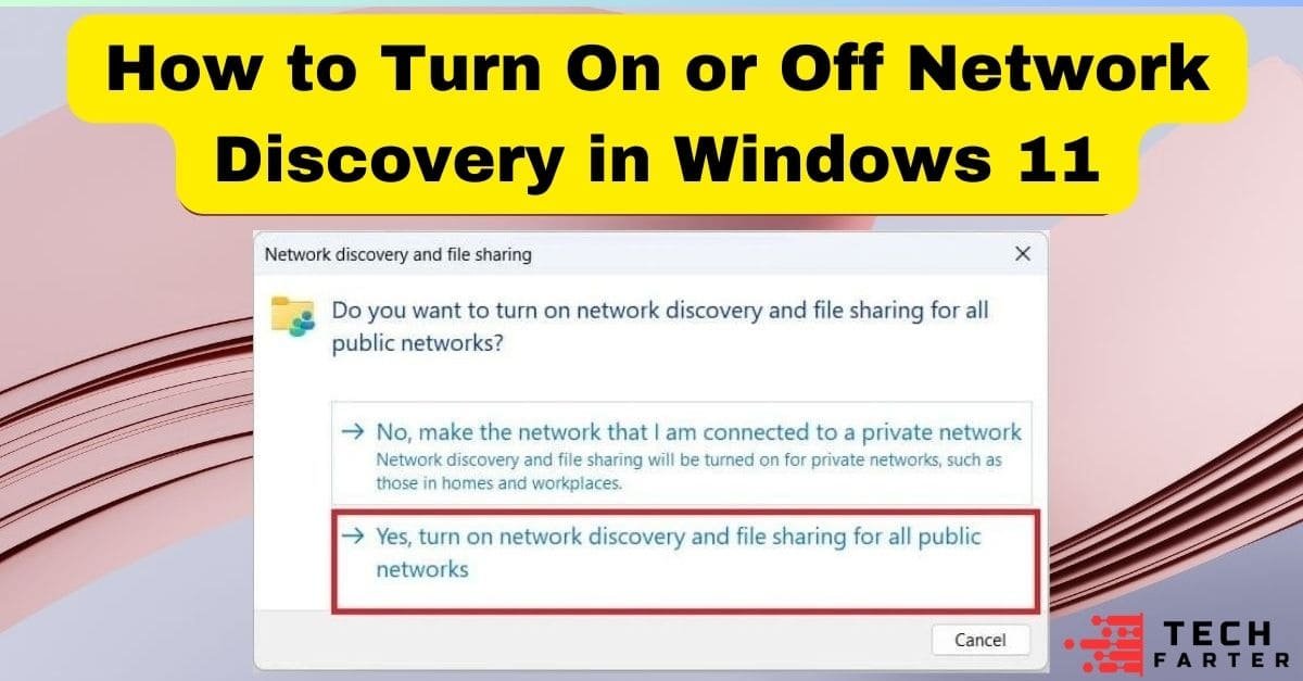 Turn On or Off Network Discovery in Windows 11