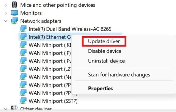 Installing the Network Adapter Driver