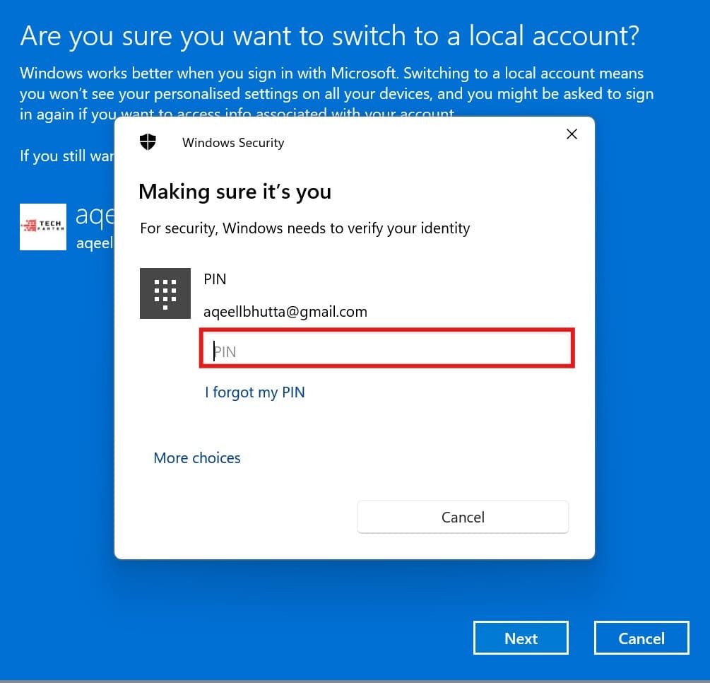 how to change from administrator to local account how to change from administrator to local account