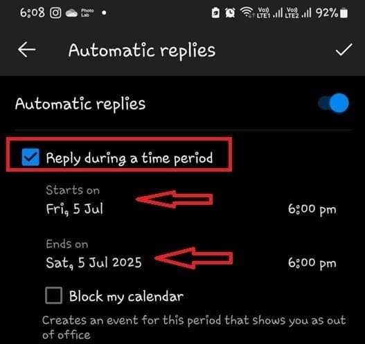 How to Schedule Automatic Reply in Outlook App on Android