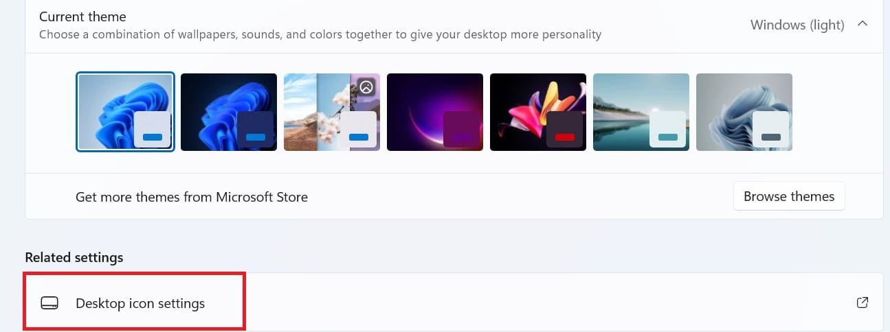 windows 11 desktop icon setting windows 11 desktop icon setting
