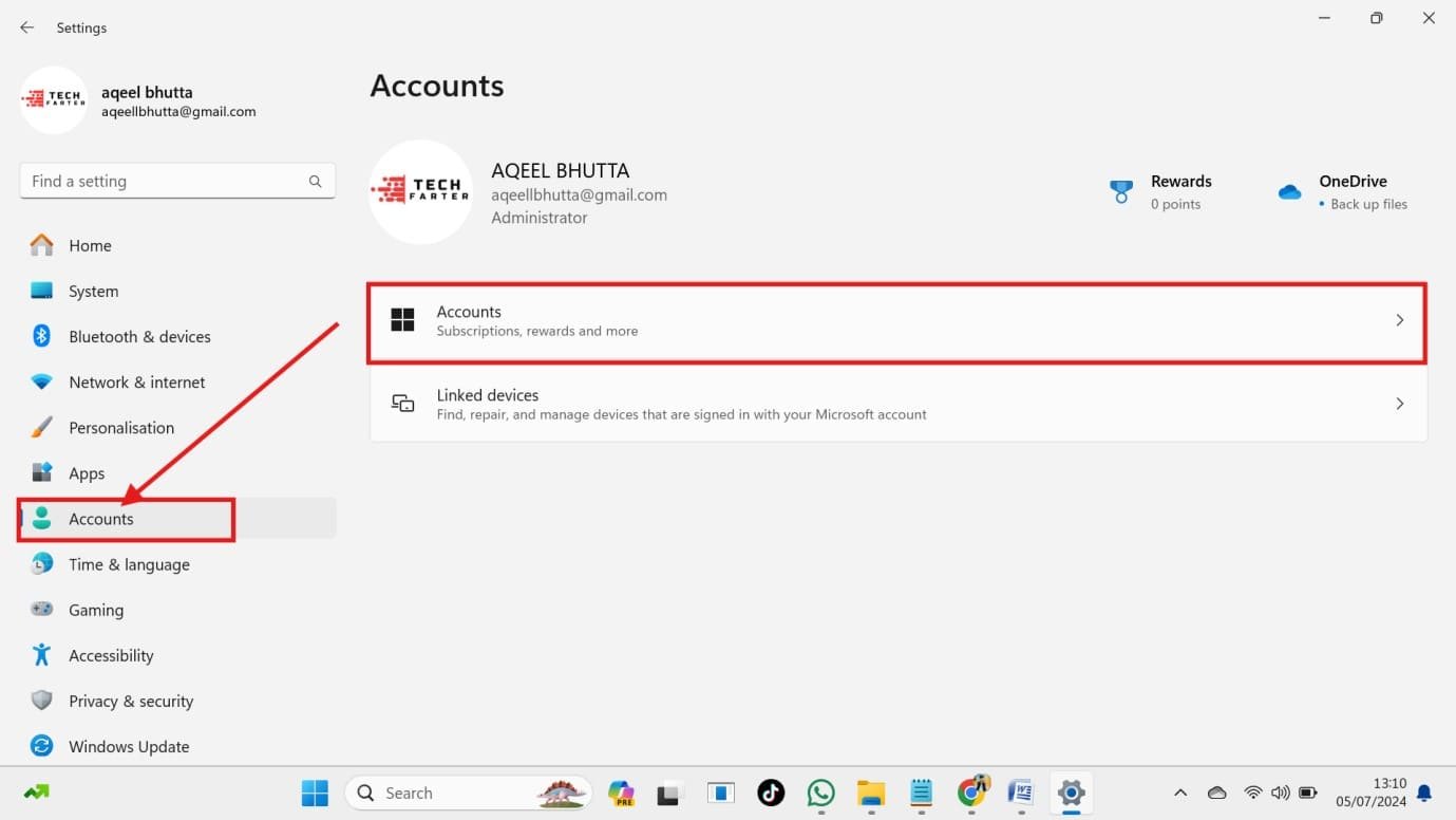 windows11 accounts settings windows11 accounts settings