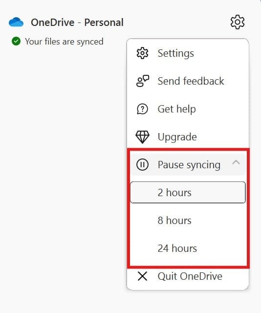 How to Pause OneDrive Syncing on Windows 11