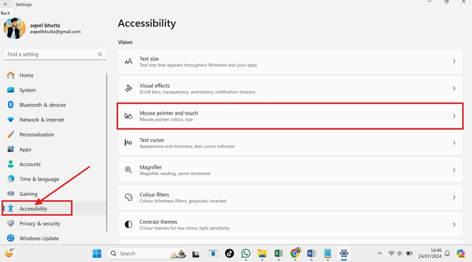 Disable Windows Touch Screen Indicator