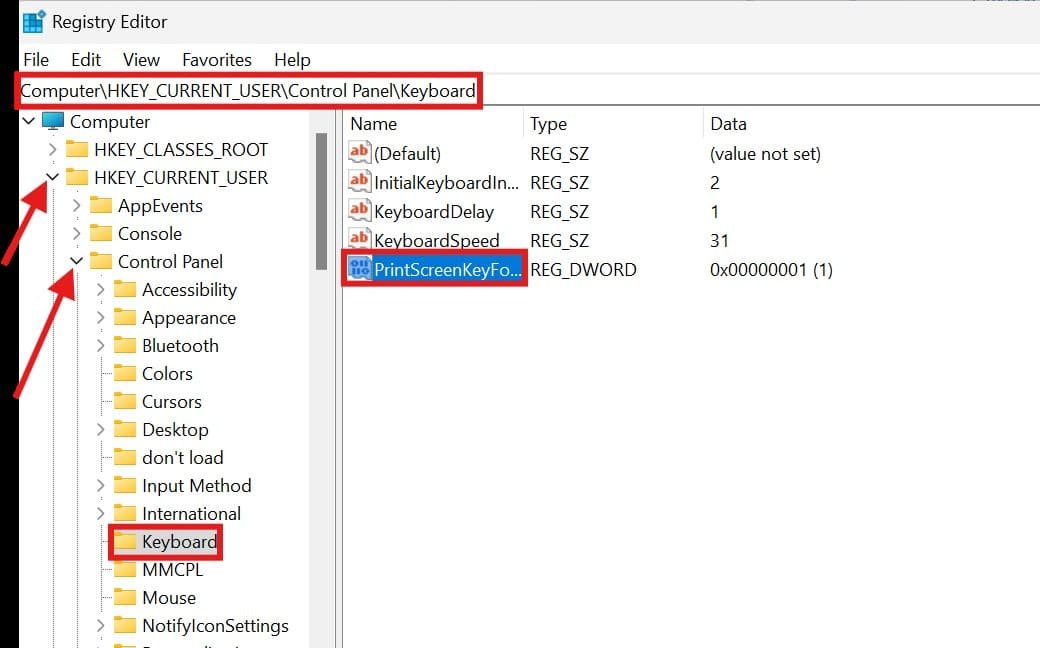 Disable the Snipping Tool