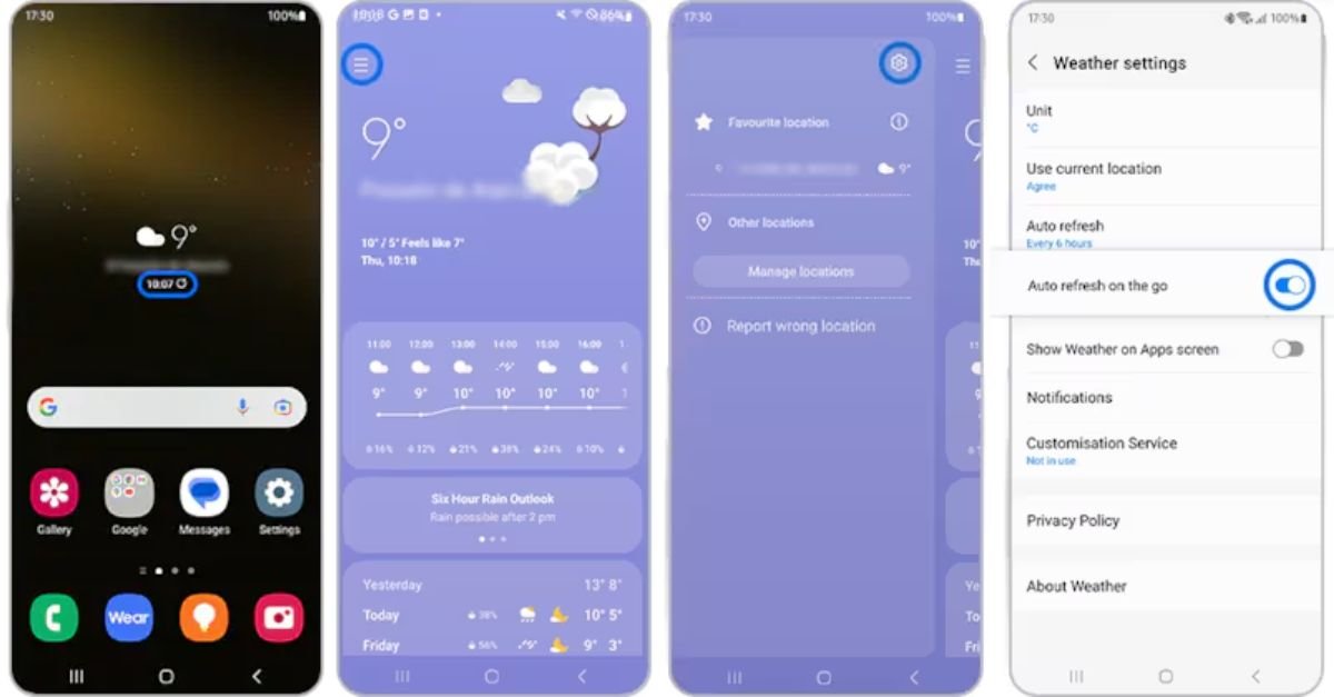Enable Backgroud App Refresh on Android or Samsung