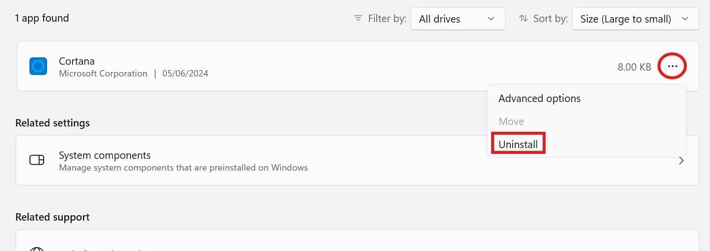 Change Privacy Settings in Windows 11 by Disabling Cortana